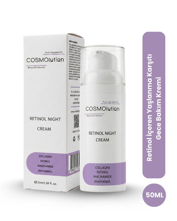 Retinol İçeren Yaşlanma Karşıtı Gece Bakım Kremi 50 mL